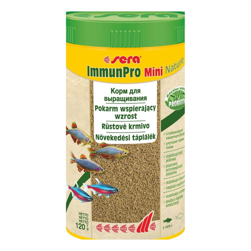 Sera ImmunPro Mini Nature 250 ml - pokarm wolnotonący dla ryb poniżej 4cm