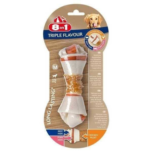 8in1 KOŚĆ Triple Flavour Kurczak gryzak M 1szt