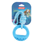 Zolux Zabawka dla psa okrągła ze sznurem TPR SAMBA 26 cm kol. niebieski