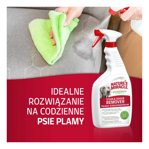 NATURES MIRACLE Płyn do usuwania codziennych plam pies REMOVER 946ml