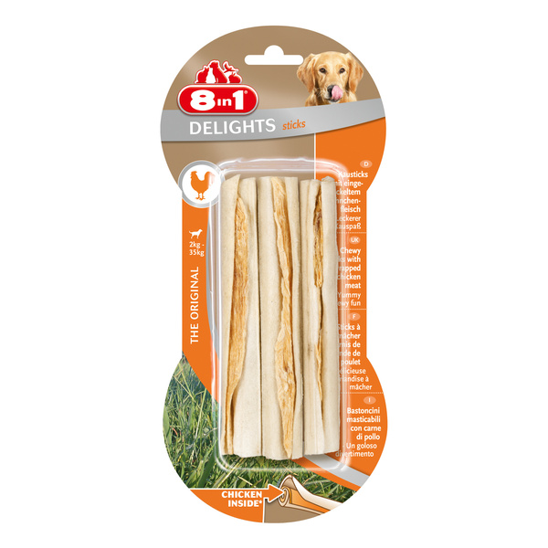8in1 Przysmak dla psa pałeczki o smaku kurczaka Delight 3 szt.