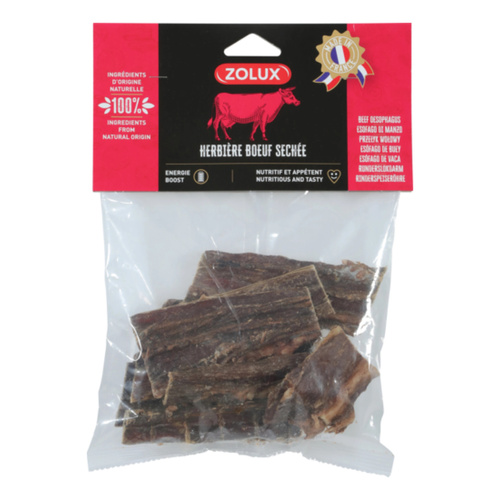 ZOLUX Przysmak naturalny dla psa Suszony przełyk wołowy 150 g