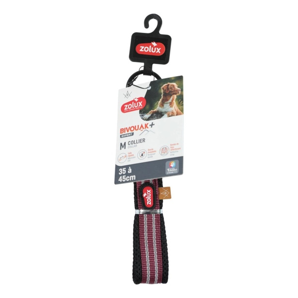ZOLUX Obroża dla psa 35-45 cm BIVOUAK czerwona