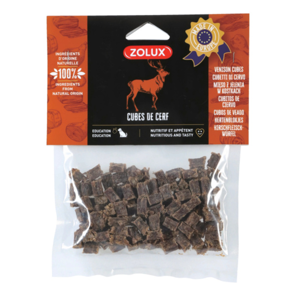 ZOLUX Przysmak naturalny dla psa Kostki z jelenia 100 g
