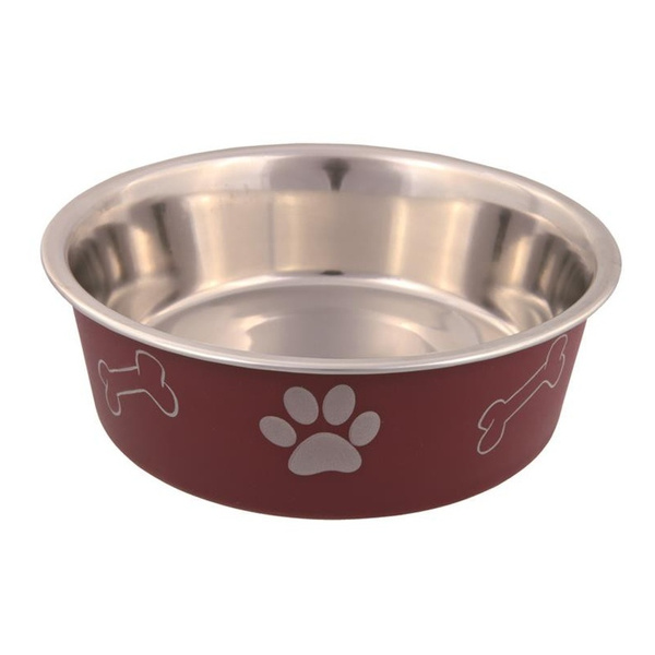 Trixie MISKA METALOWA Z PLASTIKOWĄ POWŁOKĄ, 0.4 l/o 14 cm