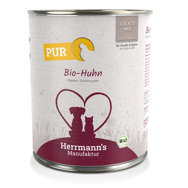 HERRMANN'S MANUFAKTUR Kreativ Mix Bio Huhn - 100% kurczak ekologiczny (800g)