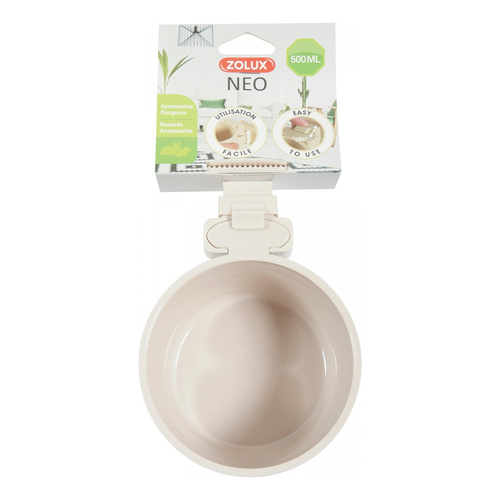 Zolux Miska dla gryzoni do zawieszenia w klatce NEO śr. 12 cm kol.beżowy
