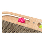 Trixie Drapak kartonowy z Drewnianą ramką i piłkami z kocimiętką 46cm
