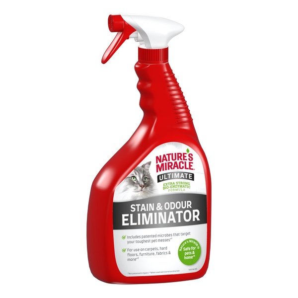 NATURES MIRACLE Płyn do usuwania plam i zapachów kot ULTIMATE 946ml