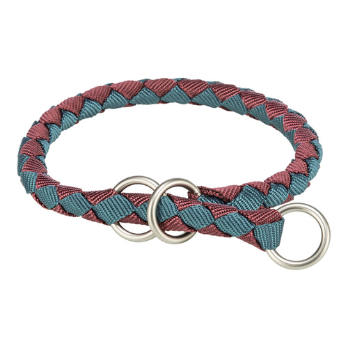 Trixie Cavo, obroża zaciskowa, dla psa, bordowy/petrol, S-M: 35-41 cm/o 12 mm