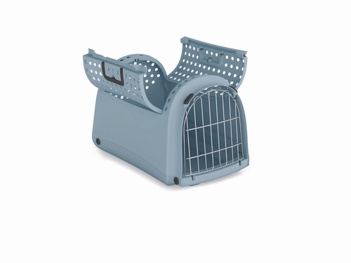 Linus Cabrio, transporter, dla psa/kota, błękitno szary, 50x32x34,5
