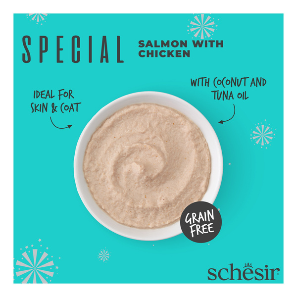Schesir Special Mousse Skin&coat karma mokra dla kota łosoś 70 g