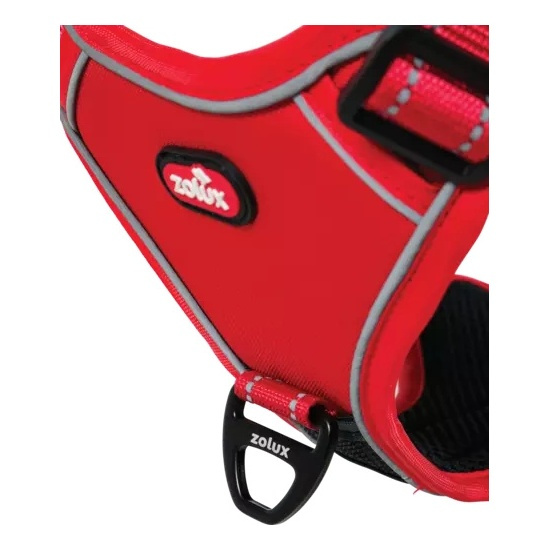 ZOLUX Szelki dla psa ze smyczą automatyczną Easyride M czerwone