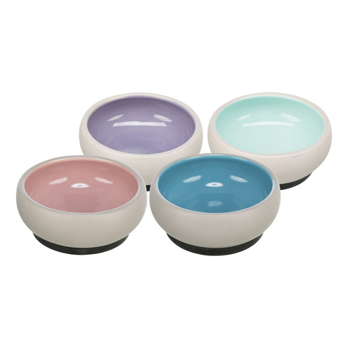 Trixie Miska dla psa/kota ceramiczna 0.3 l/11cm z gumową podstawą różne kolory
