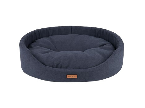 amiplay Legowisko owalne Montana XL 72x63x16cm Czarny