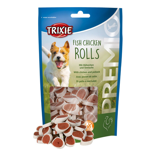 Trixie Krążki KURCZAK i ŁOSOŚ przysmak dla Psa 75g