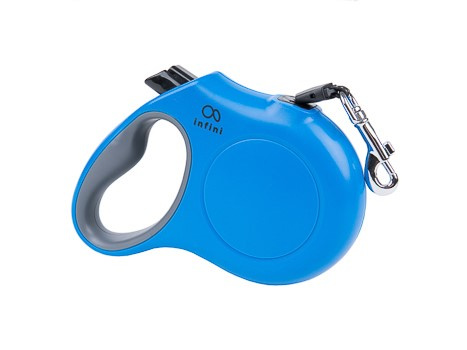 amiplay Smycz automatyczna Infini Freedom L 5m/ 25kg Niebieski