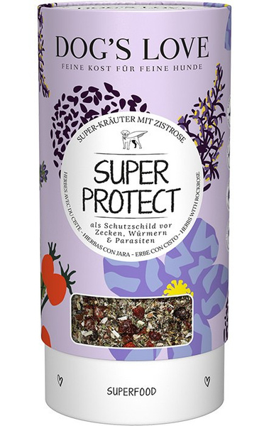 DOG'S LOVE Super Protect - zioła dla psa z czystkiem dla ochrony przed kleszczami (70g)