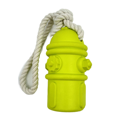 Mr. Pretzel Gryzak gumowy na sznurku dla psa Hydrant 12 cm