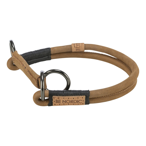 Trixie BE NORDIC, obroża zaciskowa, dla psa, brązowa, skórzana, L-XL: 55 cm/o 10 mm