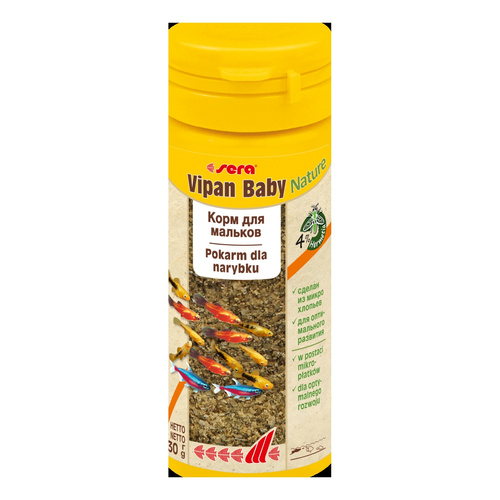 Sera Vipan Baby Nature 50 ml płatki - pokarm wspierający wzrost