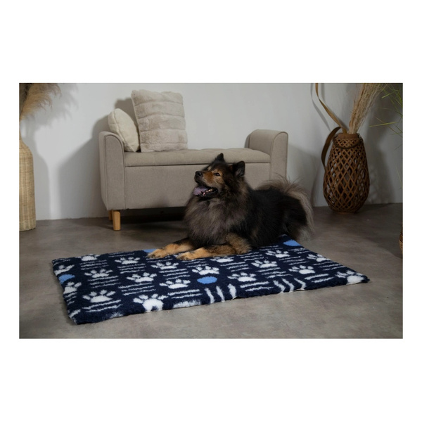 ZOLUX Posłanie izolujące dry bed z wzorem w łapki 50x70 kol. granatowy