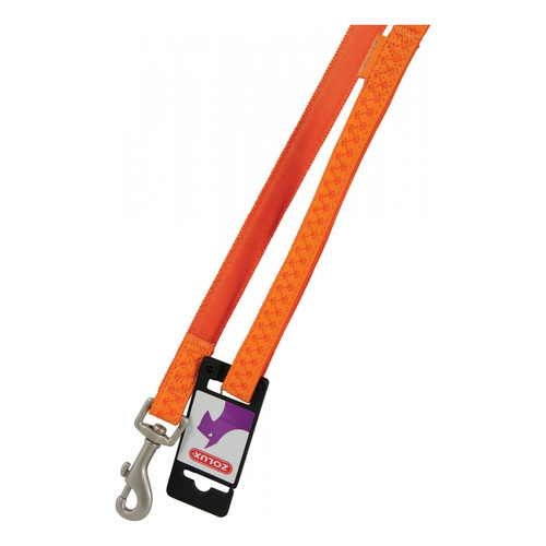 ZOLUX Smycz dla psa Mac Leather M 20 mm/1,2 m kol. pomarańczowy