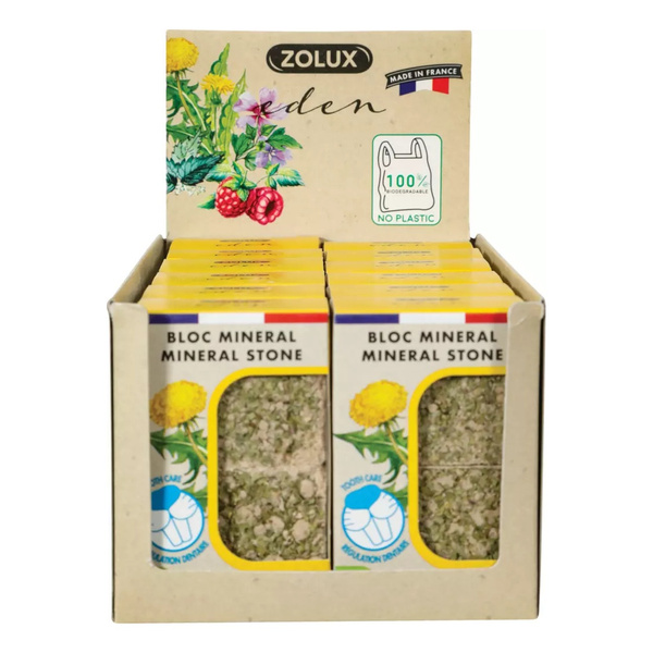 ZOLUX Kostki mineralne dla królika i gryzoni EDEN z mniszkiem lekar.2x100g