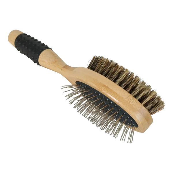 ZOLUX Podwójna szczotka drewniana dla psa DOG SALON