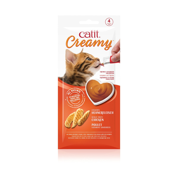 CatIt Creamy Chicken, mokry przysmak, dla kota, kurczak, 4szt/opak
