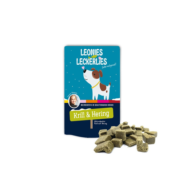 ICEPAW LEONIES Treats Krill Hering - przysmaki ze śledziem i krylem dla psów (125g)