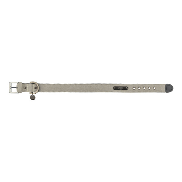 Trixie CityStyle, obroża, dla psa, bawełna, jasnoszara, M: 35-42 cm/25 mm, szeroka