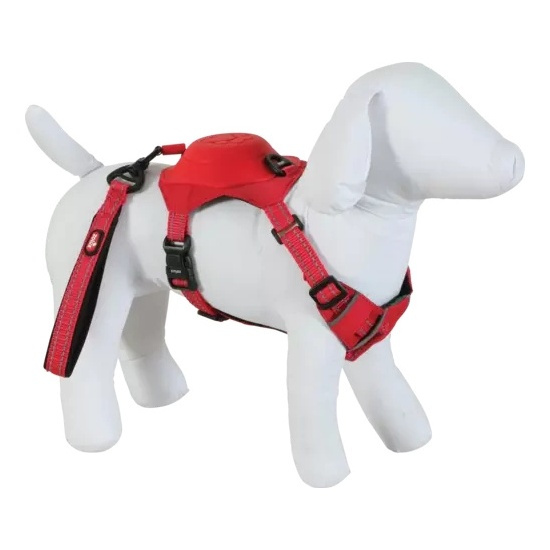 ZOLUX Szelki dla psa ze smyczą automatyczną Easyride XS czerwone