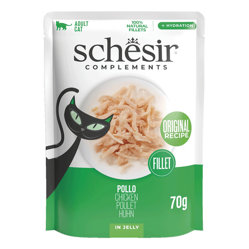 Schesir Complements karma mokra dla kotów kurczak w galarecie 70 g