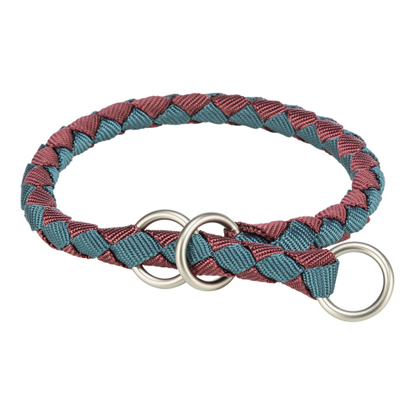Trixie Cavo, obroża zaciskowa, dla psa, bordowy/petrol, L: 47-55 cm/o 18 mm