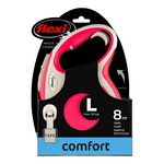 FLEXI Smycz automatyczna dla psa New Comfort L taśma 8 m kol. czerwony