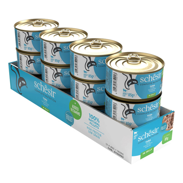 Schesir C&B karma mokra dla kotów tuńczyk w galarecie 85 g