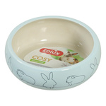 ZOLUX Miska ceramiczna dla gryzonia przeciw chlapaniu COSY 250ml niebies