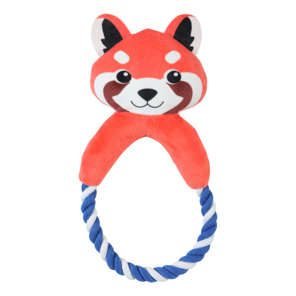 ZOLUX Zabawka pluszowa dla psa, Panda ze sznurkiem "Calinou" 25,5 cm