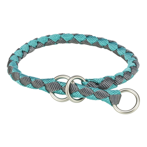 Trixie Cavo, obroża zaciskowa, dla psa, aqua/grafit, S-M: 35-41 cm/o 12 mm