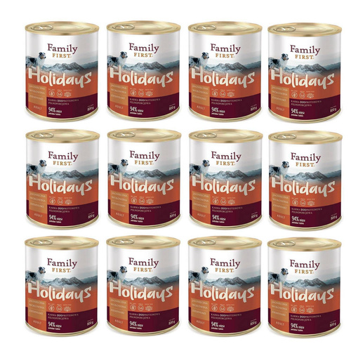 Family First Jagnięcina wołowina ziemniaki 12x800g