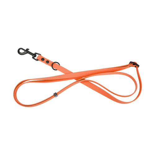 Barry King Smycz dla psa 3w1 z wytrzymałej gumy, pomarańczowa, 16mm/1,00-1,80 m