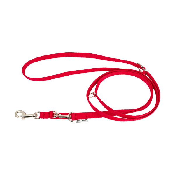 Barry King Classic smycz regulowana dla psa, czerwona, M-L, 20mm/2m