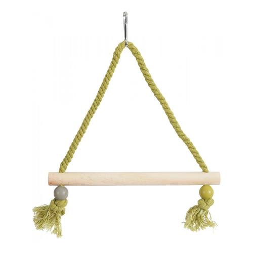 ZOLUX Huśtawka dla ptaka z drewnianą żerdką, na sznurku, różne kolory