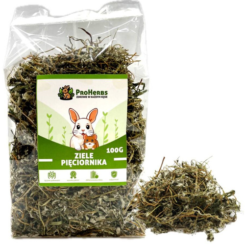 ProHerbs Ziele pięciornika przysmak dla gryzoni i królika 100g