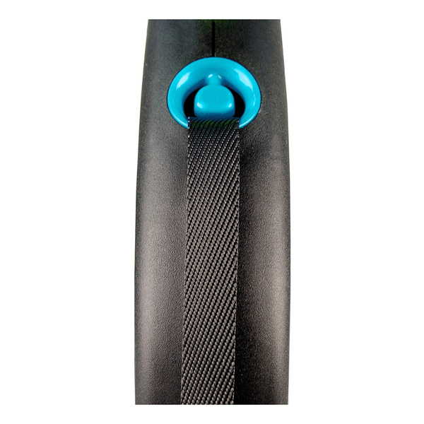 FLEXI Smycz automatyczna dla psa Black Design S taśma 5 m kol. niebieski