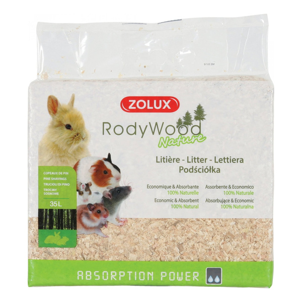 ZOLUX Ściółka trociny dla królika i gryzoni RodyWood Nature 35 l