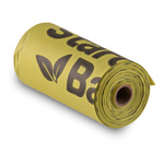 STARCHBAG Kompostowalne BIOworki na odchody 1 rolka x 15szt, kol. zielony