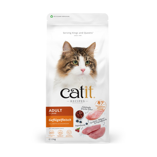 CatIt Recipies Adult Poultry, karma sucha, dla kotów dorosłych, drób, 2 kg