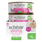 Schesir Complements karma mokra dla kotów kurczak z szynką w galarecie 70 g